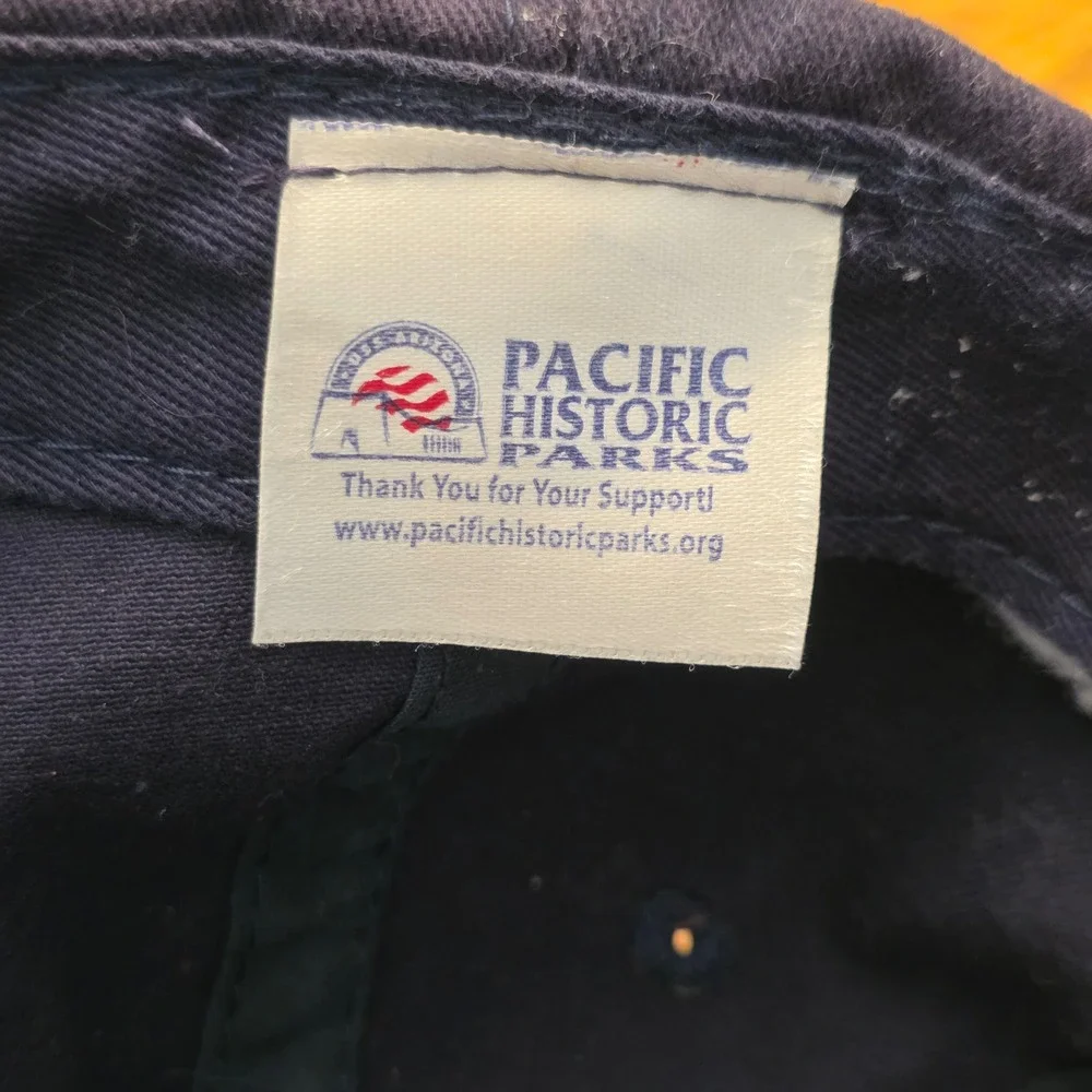 USS Oklahoma BB 37 Pearl Harbor Navy Blue Cotton Hat OSFM Pacific Historic Parks